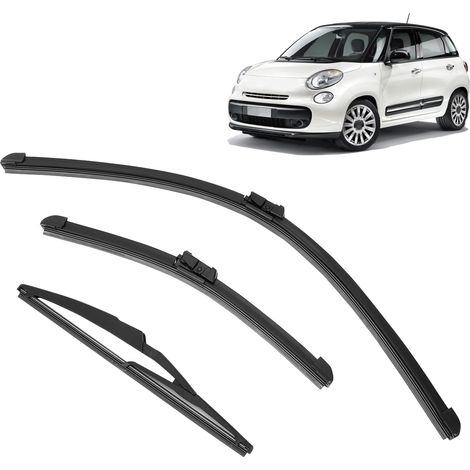 Essuie-glaces avant et arrière pour BMW 500, 500C et 500L (2009-2023), en caoutchouc souple, pour conduite à gauche. (1/5)