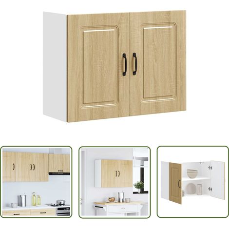 vidaXL Küchen-Hängeschrank Kalmar Sonoma-Eiche Holzwerkstoff (1/5)