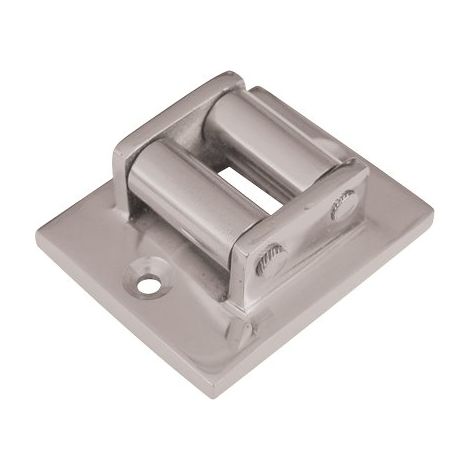 GUIDACINGHIA A RULLI FORI VERTICALI COTTALI  OTTONE CROMO SATINATO MM 45X60