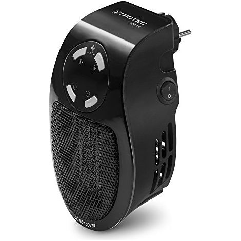 TROTEC 1410000641 Calefactor de enchufe TFC 2 E Soplador calefactor económico de 500 vatios con tecnología de cerámica térmicos de enchufe para el hogar y fuera de casa (1/6)