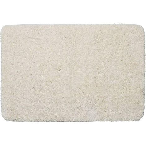 Sealskin angora tapis de bain 60x90 cm polyester blanc cassé (1/5)