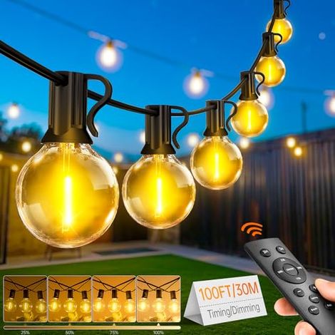 Guirlande Lumineuse d'Extérieur et intérieur - 30M LED Guirlande Guinguette [Classe énergétique F] (1/5)