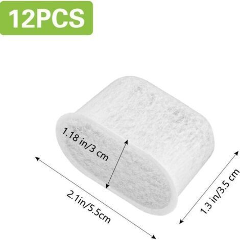 Pour le kit de filtration d'eau Ninja Luxe Cafe 12 pièces : filtre à eau à charbon actif pour réduire le calcaire et les dépôts minéraux. (1/3)