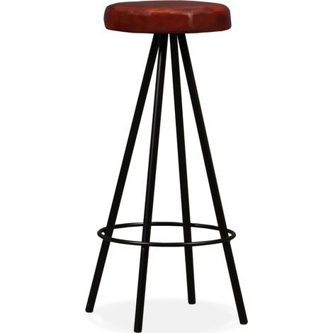 Maison Exclusive - Sgabelli da Bar 4 pz in Vera Pelle