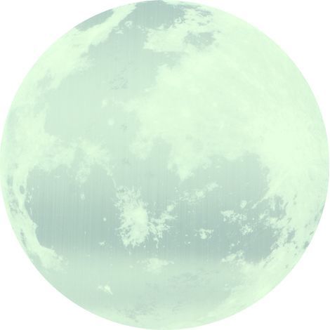 Autocollant mural lumineux en forme de lune, 30cm, décoration de maison pour chambre d'enfant (lumière verte argentée) (1/5)