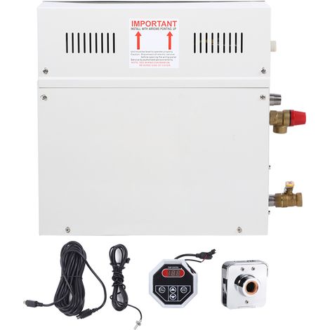 Générateur de vapeur de Sauna 6KW avec accessoires d'équipement de bain de salle de contrôle 220-240V