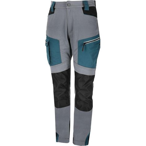 Pantaloni da donna grigio-nero-turchese, "M", CE, lahti