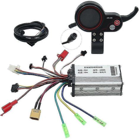 Contrôleur 36 V 500 W MR-100, kit de tableau de bord avec écran LCD, compatible avec les systèmes électriques. (1/5)