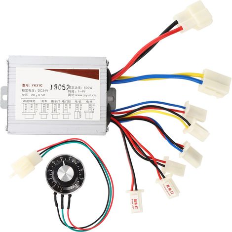 Interrupteur à Bouton Rotatif de Vitesse Fixe pour Contrôleur de Moto Électrique 24V 500W (1/5)