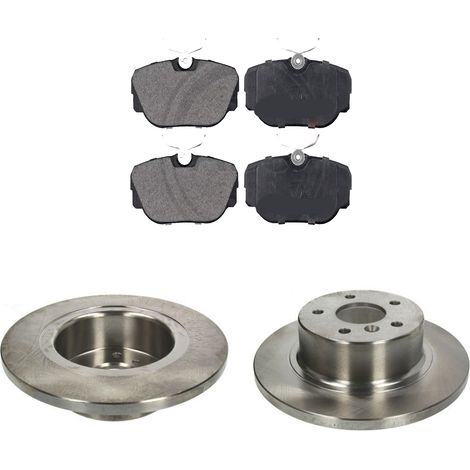 KIT FRENI POSTERIORI compatibile con LAND ROVER DISCOVERY II (L318) - DISCHI + PASTIGLIE OEM: FDB981 / 17843 /SOSTITUZIONE DIRETTA/BASSA POLVERE/SILENZIOSO (1/5)