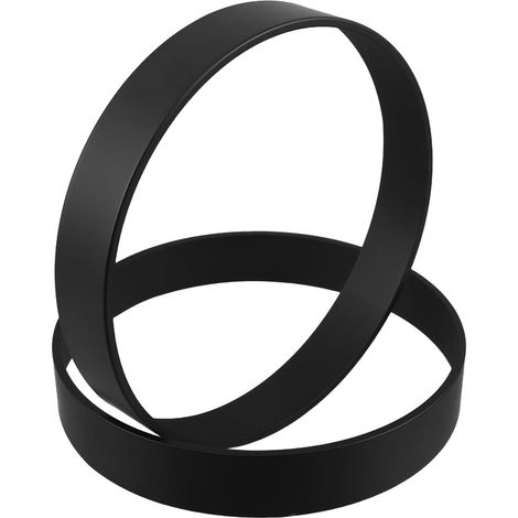 Cadre Métallique Rond 25 Cm pour Horloge Murale – 2 Pièces Bordure D'horloge en Métal Noire – Garniture de Remplacement Compatible Horloges Quartz – Accessoire Décoratif (1/5)