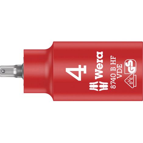 Wera VDE-Glühbirnenfassung isoliert rot 55 mm