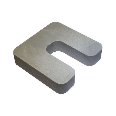 Cale plastique de réglage forme U dimensions 70x70 mm épaisseur 15 mm (Sac de 250 cales)