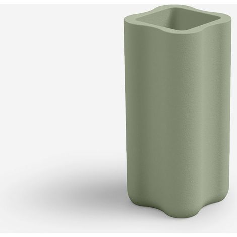 Vaso alto da esterno in polietilene Made in Italy Nebula 35 - Verde