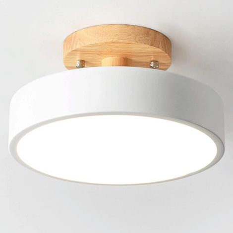 Plafonnier Rond Moderne Dimmable 3 Couleurs Semi-Encastre Pour Cuisine Chambre Enfant (1/5)