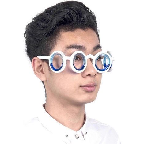 Lunettes anti-nausées pour bateau et avion, lunettes sans verres liquides, 100 % neuves et blanches.