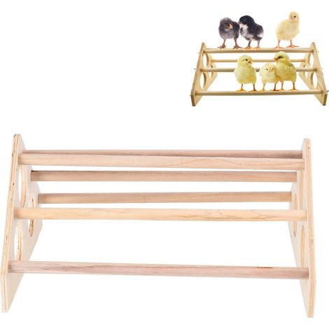 Perchoir en Bois pour Poules - Support Main Fabriqué pour Maison de Basse-Cour et Ferme Familiale (1/5)