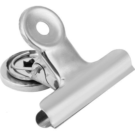 Lot de 20 clips magnétiques ronds, étanches et résistants, pour réfrigérateur, outils et fournitures industrielles (grand format : 50 mm). (1/5)
