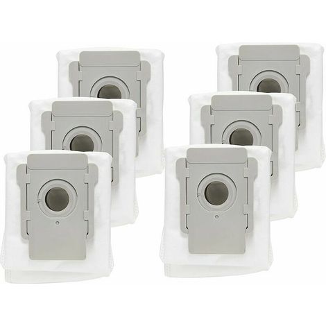 Paquete de 6 bolsas para aspiradora iRobot Roomba i7 i7+/i7Plus E5 E6 E7. Accesorios de repuesto para el sistema de aspiración automática Clean Base. Compatible con todos los modelos Clean Base. (1/5)