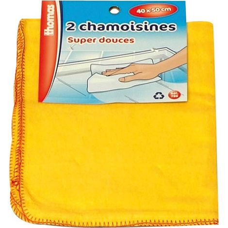 THOMAS - 2 chamoisines 40 x 50 cm super douces