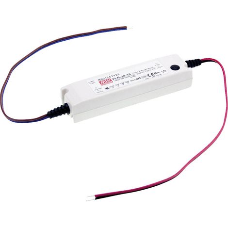 Mean Well PLN-20-24 LED-Treiber, LED-Trafo Konstantspannung, Konstantstrom 19 W 0.8 A 18 - 24 V/DC