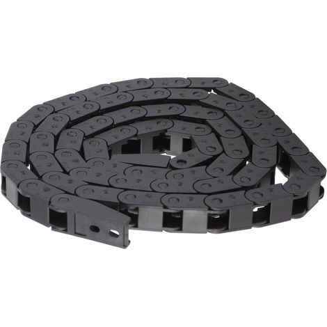 Chaîne en nylon noir de 1 mètre, 77 mm, R15, type pont, non ouvrante. (1/5)