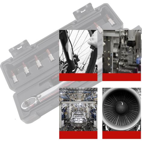 Set mit 11 voreingestellten 1/4"-Drehmomentschlüsseln, 72 Zähne, einstellbar 5-25 Nm, manuelles Fahrradreparaturwerkzeug (1/5)