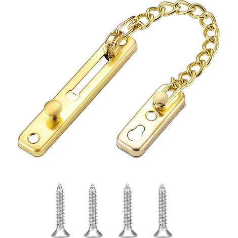 Türkette, 1 Stück, vergoldeter Edelstahl, robust und langlebig, einfache Montage, für Haustür, Wohnung, Büro. – AquaForge (1/5)