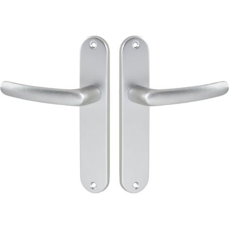 Satz Aluminium-Hebelgriffe auf Rosette, 165 mm Lochabstand, für Küche und Wohnzimmer (1/5)