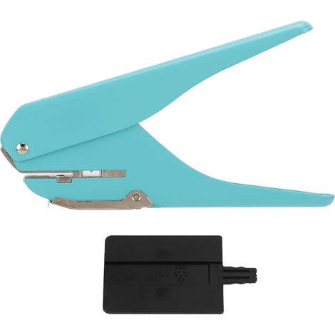 Single Hole Punch 10 Pages Practical Manually Shiitake Shape Hole Puncher Single with Positioning Ruler for Stationery (1/5)