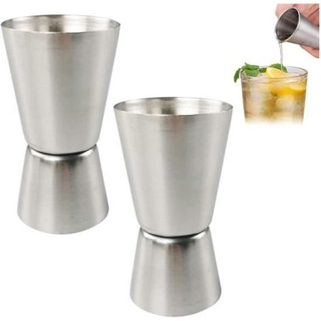 Doseur à Cocktail - Non spécifié - Double Doseur en Acier Inoxydable - Design Élégant - Pratique et Compact (1/4)