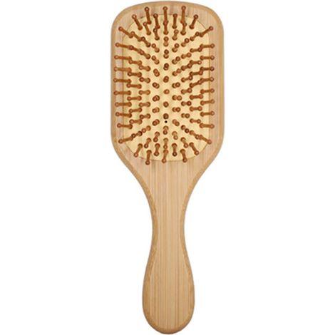 Peigne coussin d'air massant cuir chevelu antistatique ergonomique manche bambou accessoire maison (1/5)