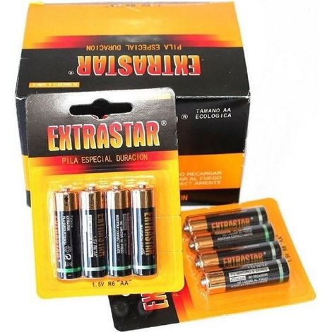 TrAdE Shop Traesio - Confezione Batterie Pile Pila Stilo Aa R6 1.5v 48 Pile 12 Confezioni Da 4 Aa -