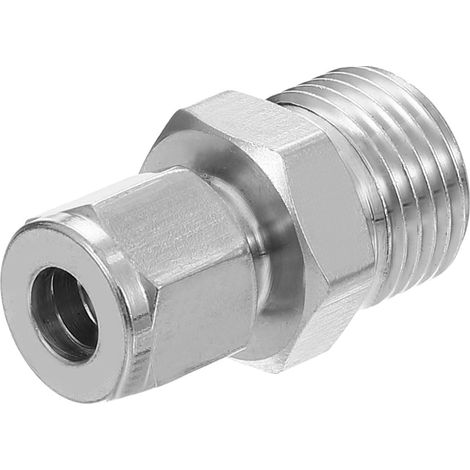 1/2G x 8mm Raccord de Tube de Compression en Acier Inoxydable 304, Double Raccord de Tube de Compression Adaptateur Droit (1/5)