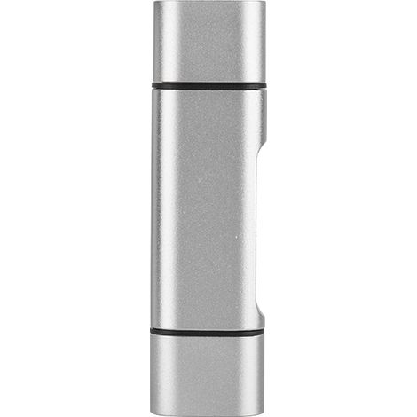 Lecteur De Carte Multiport Type C Micro Usb Sd Tf - Vitesse 5 Gbps - Pour Smartphone Tablette Pc - Argent (1/5)