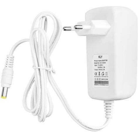 1 - Alimentation 12V - Chargeur 0.6A - Prise 5.5x2.5mm - Protection Surtension - Pour Électronique Domestique - Blanc (1/5)