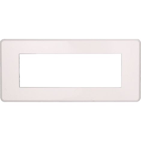 ETTROIT AN87601 Slim Thin Plate 6P Moon Series, weiße Farbe, kompatibel mit Bticino Axolute Air