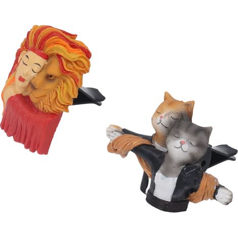 Décoratif parfum voiture clip ventilation mignon figurine animal, diffuseur odeur fraîche pour auto, bureau, maison, accessoire intérieur, garde-linge, cadeau, 1 pièce. (1/5)