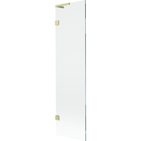 Paroi de baignoire à 1 battant Mexen Lunar L 50 x 150 cm, transparent, or brossé - 897L-050-000-55-00 (1/5)