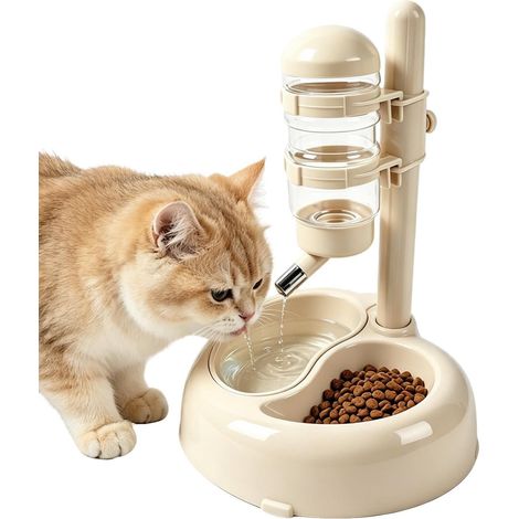 Gamelle pour chien - Réglable en hauteur - Pour chats et chiens - Pour chiots, chatons, races de petite, moyenne et grande taille, animaux de compagnie, balcon, salon (1/5)