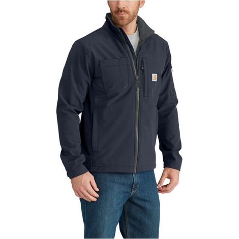 Veste softshell à capuche Rough Cut CARHARTT 103829 - Bleu foncé - S