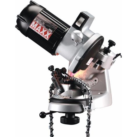 Lem Select – Affûteuse de chaîne 230V-180W – Système de serrage automatique – Meule 145mm pour bois dur – Éclairage point d'affûtage (1/3)