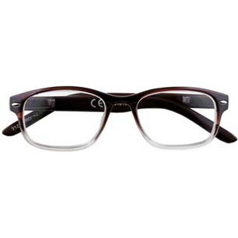 1PZ OCCHIALE LETTURA MONTATURA POLICARBONATO MARRONE SFUMATO B1 - diottrie +3,5 - 31Z-B1-BRO350
