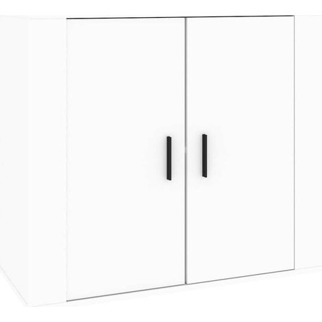 Aparador de madera contrachapada blanco 80x33x70 cm vidaXL (1/5)