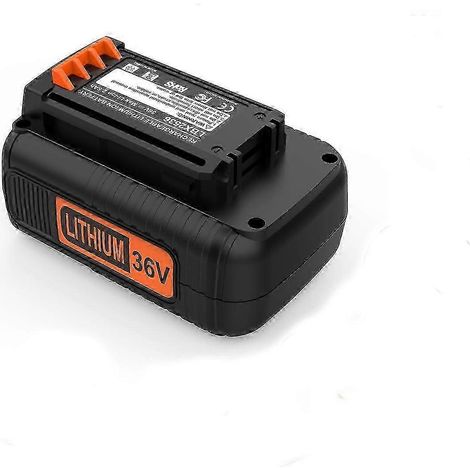 Convient aux batteries Black & Decker 36 V BL2036, LBX2536, LBXR36 et LBXR2036. (1/5)