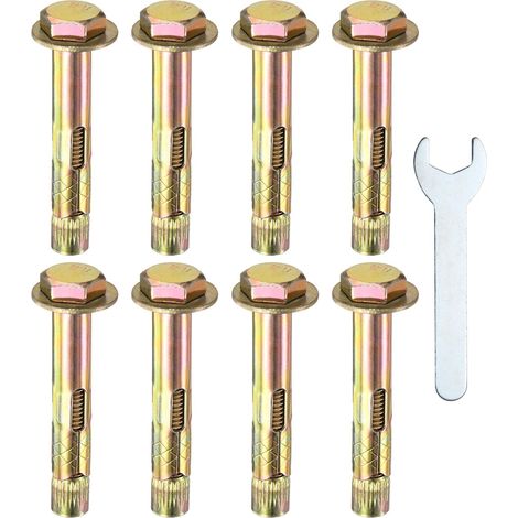 8pcs Boulon D'Expansion Hexagonal M10x70mm Pour Murs En Béton (1/5)