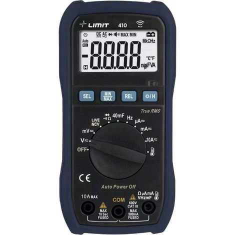 Limit DM 410 Kompakt-Multimeter mit beleuchtetem LCD-Bildschirm