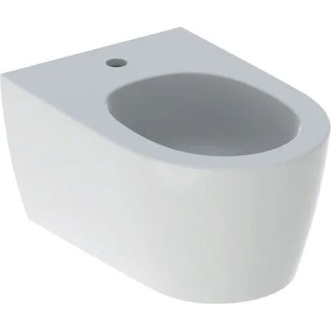 Geberit ONE - Bidet sospeso, 540x370 mm, troppopieno a scomparsa, foro per miscelatore, KeraTect, bianco 500.690.01.1 (1/4)