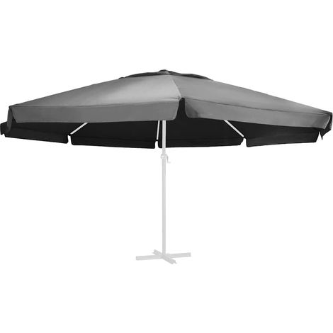 Maison Exclusive - Telo di Ricambio per Ombrellone Antracite 610 cm