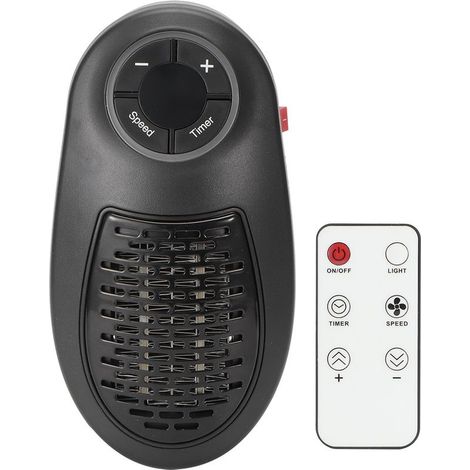 Mini heating auxiliary for the home, remote, timer adjustable, 2 speeds, quiet, socket UE 220 V (1/5)